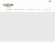 Tablet Screenshot of capon-paris.com